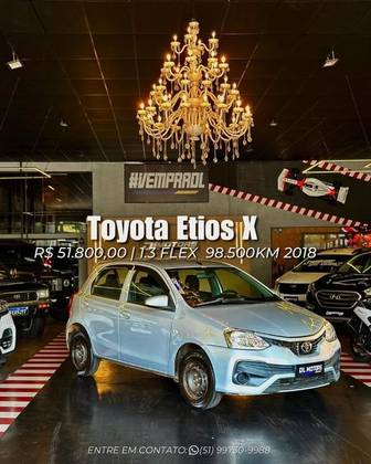 TOYOTA ETIOS 1.3 X 16V FLEX 4P MANUAL